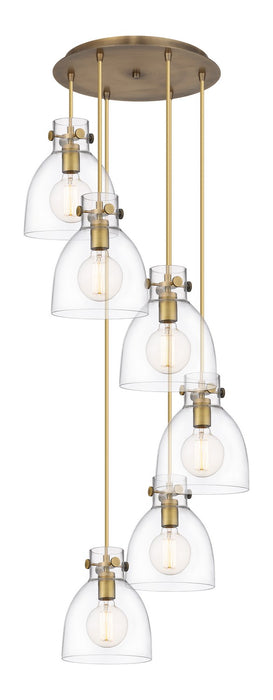 Innovations 116-410-1PS-BB-G412-8CL Eight Light Pendant, Brushed Brass