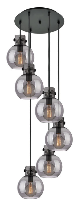 Innovations 116-410-1PS-BK-G410-8SM Seven Light Pendant, Matte Black