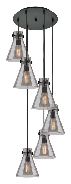 Innovations 116-410-1PS-BK-G411-8SM Nine Light Pendant, Matte Black