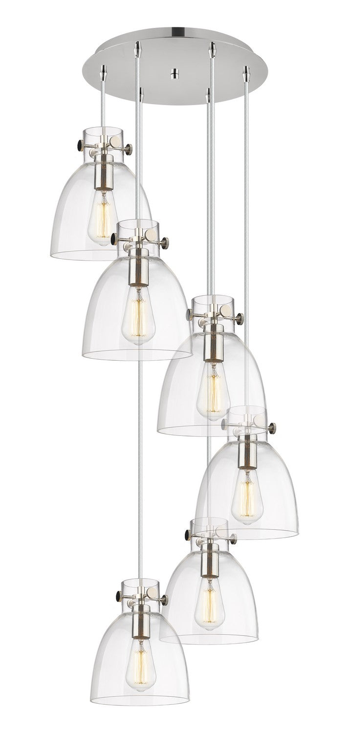 Innovations 116-410-1PS-PN-G412-8CL Three Light Pendant, Polished Nickel