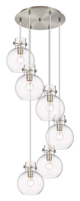 Innovations 116-410-1PS-SN-G410-8CL Five Light Pendant, Brushed Satin Nickel