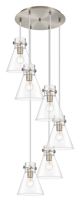 Innovations 116-410-1PS-SN-G411-8CL Eight Light Pendant, Brushed Satin Nickel