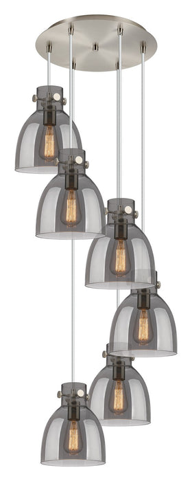 Innovations 116-410-1PS-SN-G412-8SM Six Light Pendant, Brushed Satin Nickel