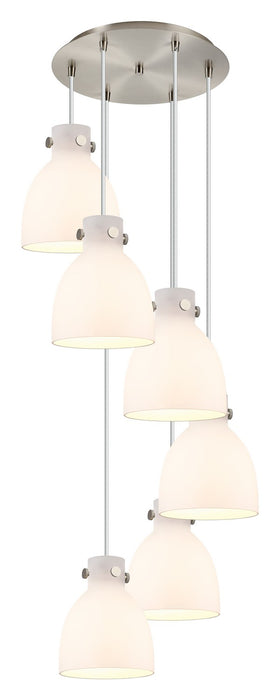 Innovations 116-410-1PS-SN-G412-8WH Nine Light Pendant, Brushed Satin Nickel