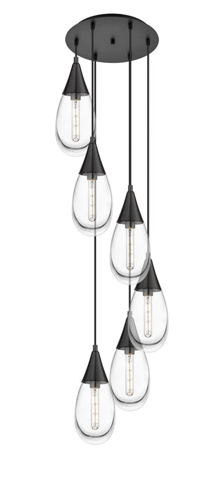Innovations 116-450-1P-BK-G450-6CL LED Pendant, Matte Black