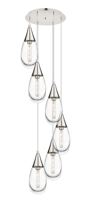 Innovations 116-450-1P-PN-G450-6CL LED Pendant, Polished Nickel