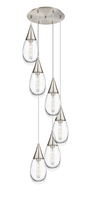 Innovations 116-450-1P-SN-G450-6CL LED Pendant, Brushed Satin Nickel