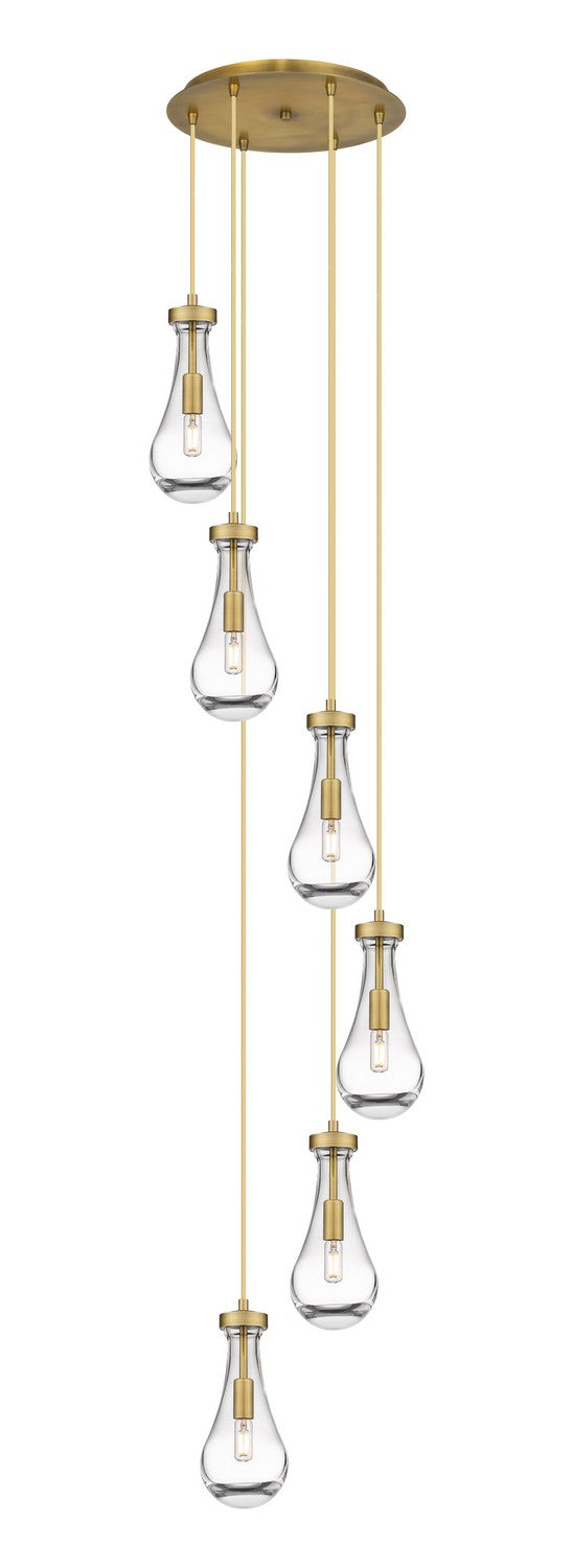 Innovations 116-451-1P-BB-G451-5CL LED Pendant, Brushed Brass