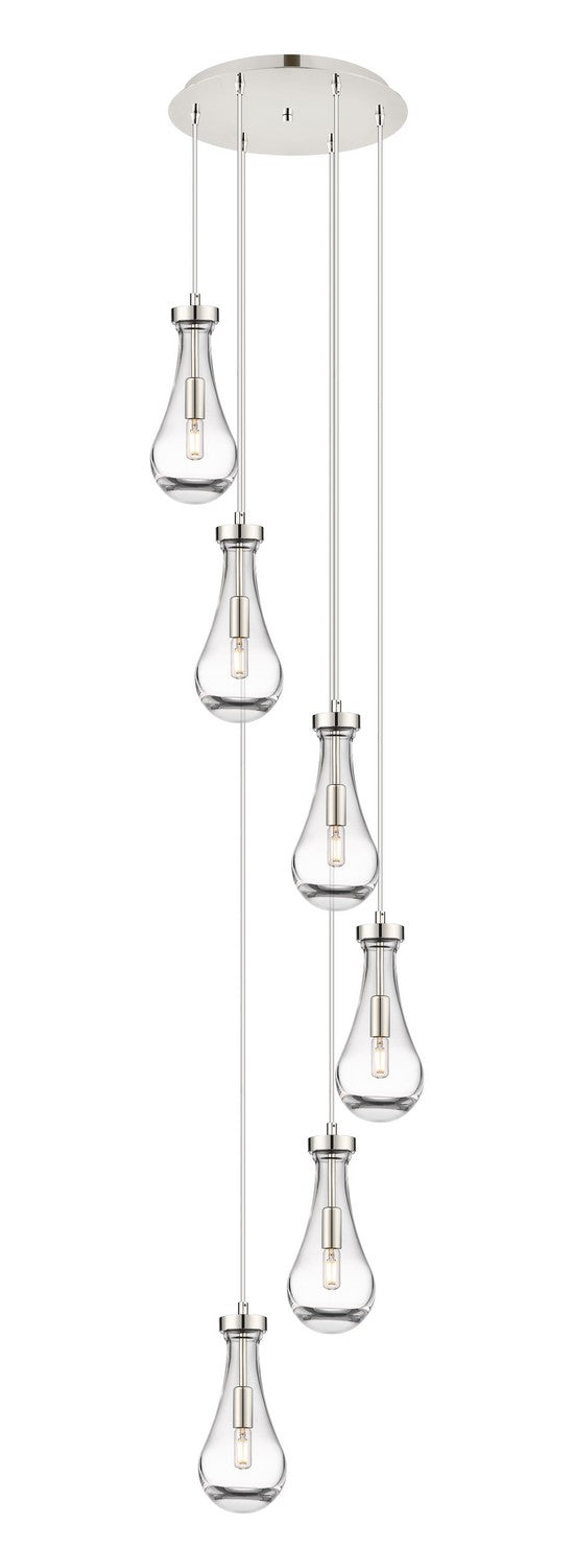 Innovations 116-451-1P-PN-G451-5CL LED Pendant, Polished Nickel