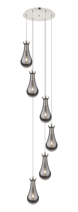 Innovations 116-451-1P-PN-G451-5SM LED Pendant, Polished Nickel