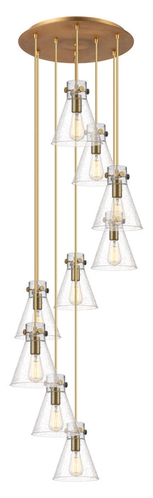 Innovations 119-410-1PS-BB-G411-8SDY Two Light Pendant, Brushed Brass