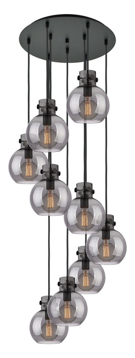 Innovations 119-410-1PS-BK-G410-8SM Three Light Pendant, Matte Black