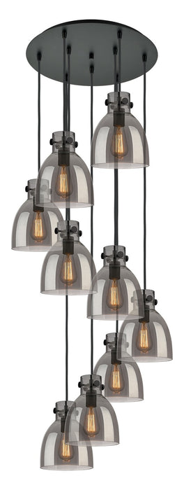 Innovations 119-410-1PS-BK-G412-8SM Eight Light Pendant, Matte Black