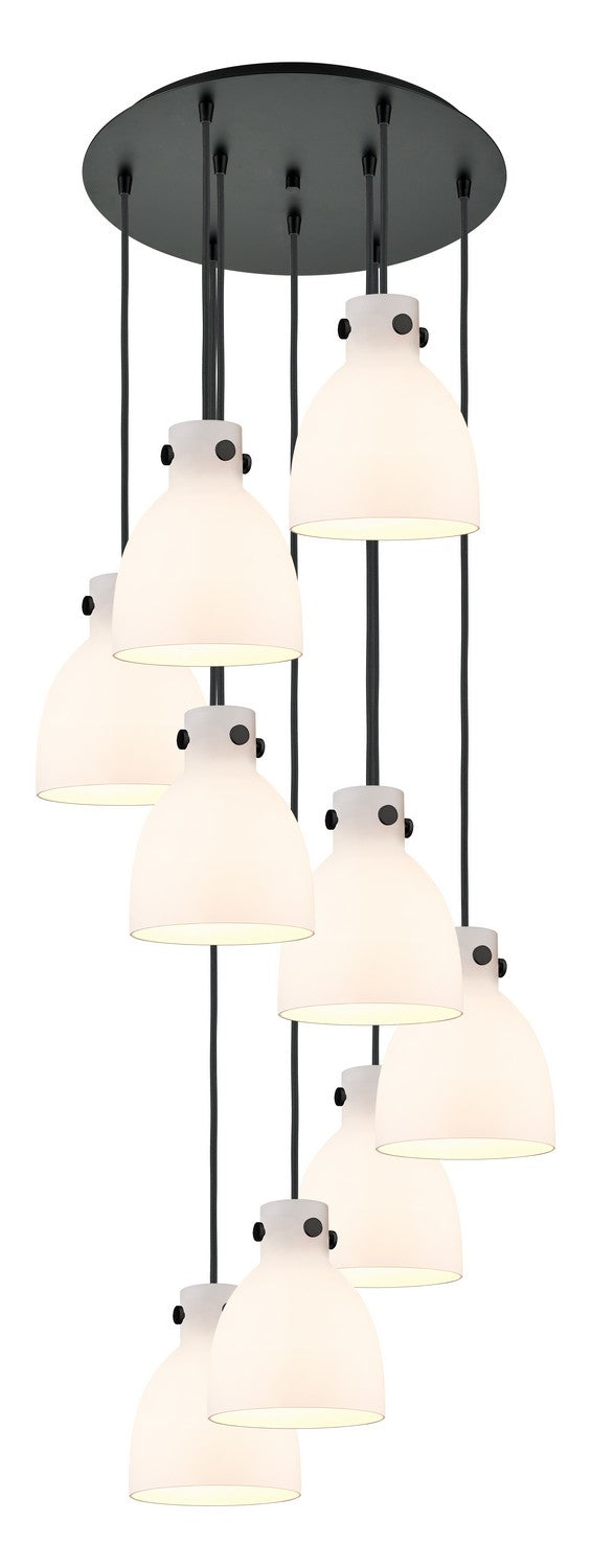 Innovations 119-410-1PS-BK-G412-8WH One Light Pendant, Matte Black