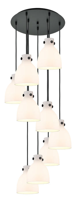 Innovations 119-410-1PS-BK-G412-8WH One Light Pendant, Matte Black