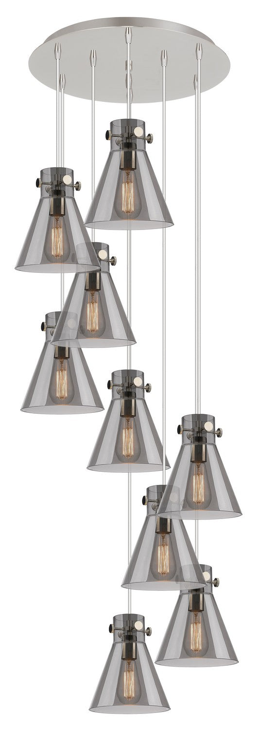 Innovations 119-410-1PS-PN-G411-8SM Three Light Pendant, Polished Nickel