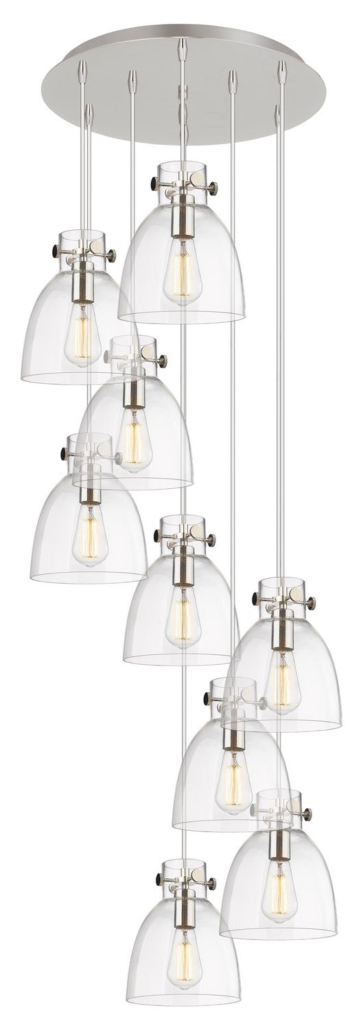 Innovations 119-410-1PS-PN-G412-8CL Nine Light Pendant, Polished Nickel