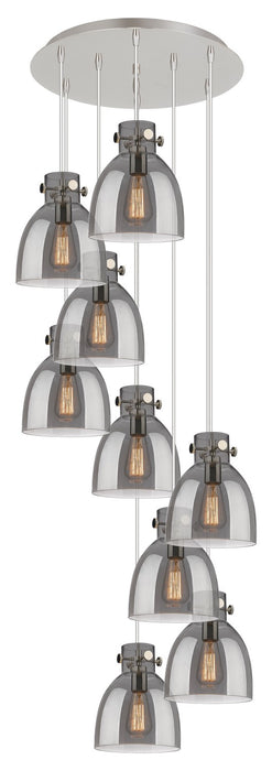 Innovations 119-410-1PS-PN-G412-8SM Five Light Pendant, Polished Nickel