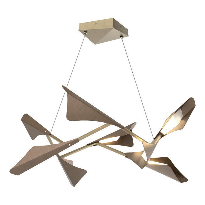 Hubbardton Forge 135007-LED-STND-84-05 LED Pendant, Soft Gold