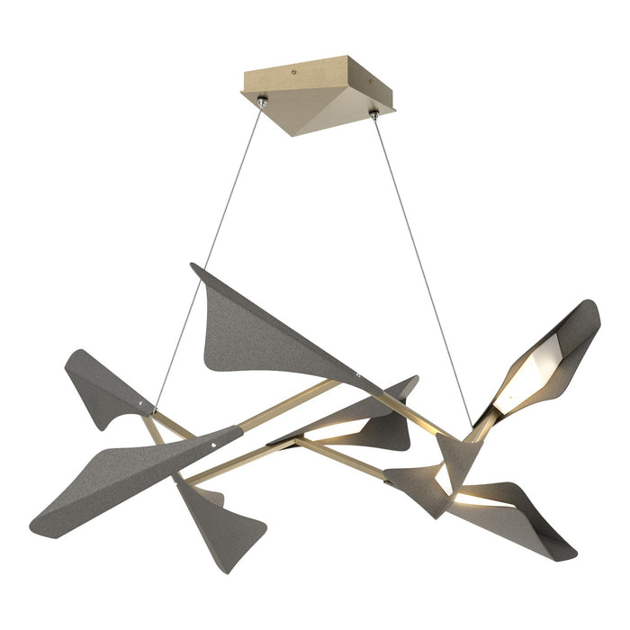 Hubbardton Forge 135007-LED-STND-84-20 LED Pendant, Soft Gold