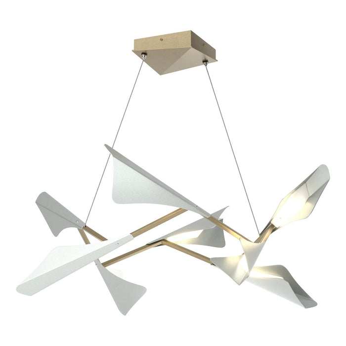 Hubbardton Forge 135007-LED-STND-84-82 LED Pendant, Soft Gold
