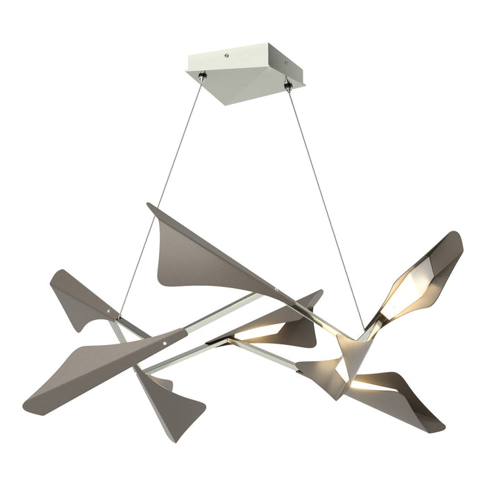 Hubbardton Forge 135007-LED-STND-85-07 LED Pendant, Sterling