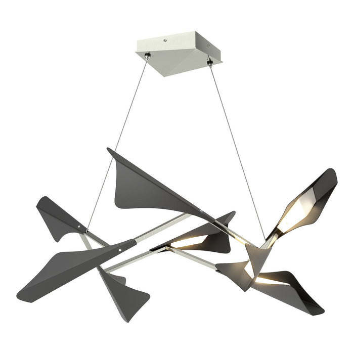 Hubbardton Forge 135007-LED-STND-85-10 LED Pendant, Sterling
