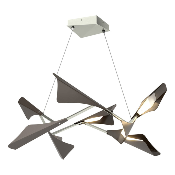 Hubbardton Forge 135007-LED-STND-85-14 LED Pendant, Sterling