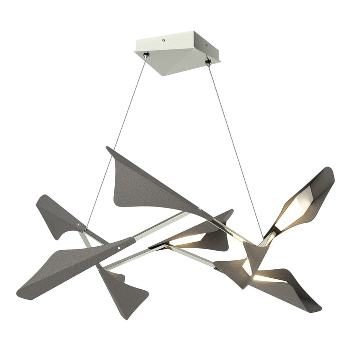Hubbardton Forge 135007-LED-STND-85-20 LED Pendant, Sterling