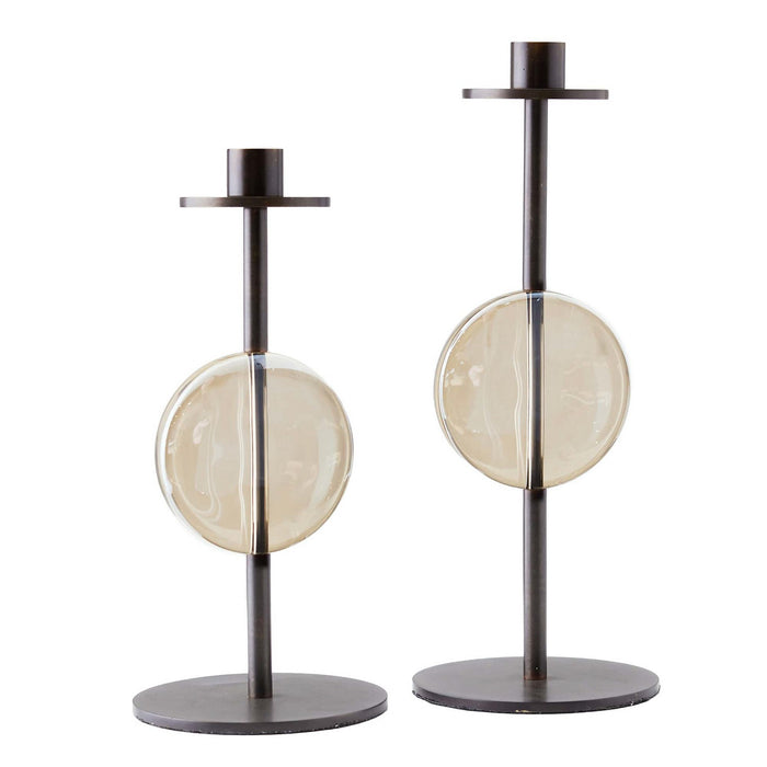 Arteriors ACC02 Candleholders, Set of 2, Champagne