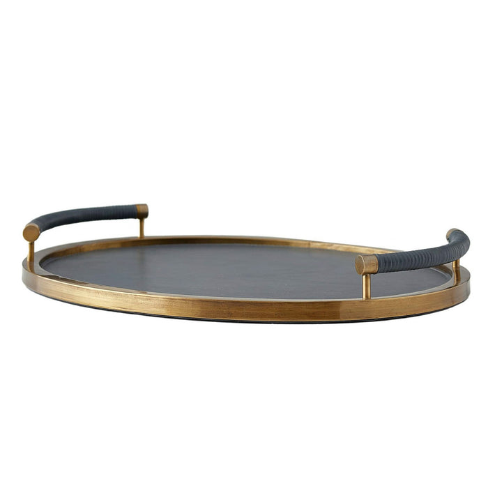 Arteriors AYI01 Tray, Antique Brass