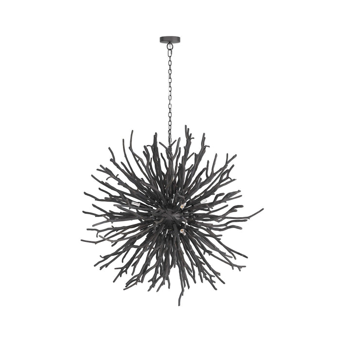 Arteriors DLS01 Eight Light Chandelier, Dark Gray Wash