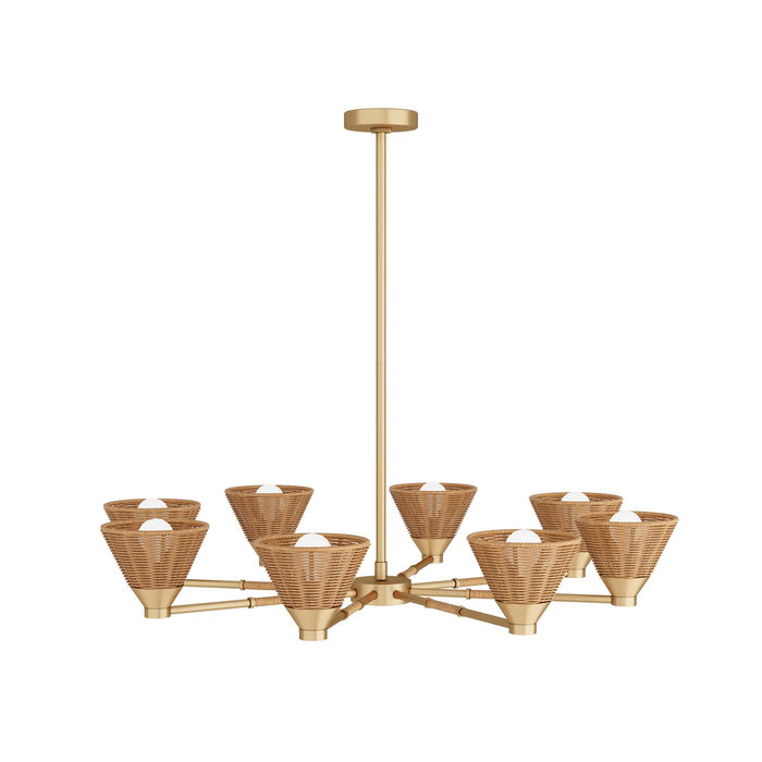 Arteriors DMC09 Eight Light Chandelier, Natural