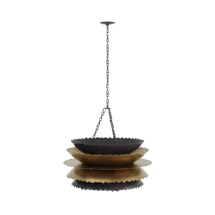 Arteriors DMI02 Six Light Chandelier, Bronze