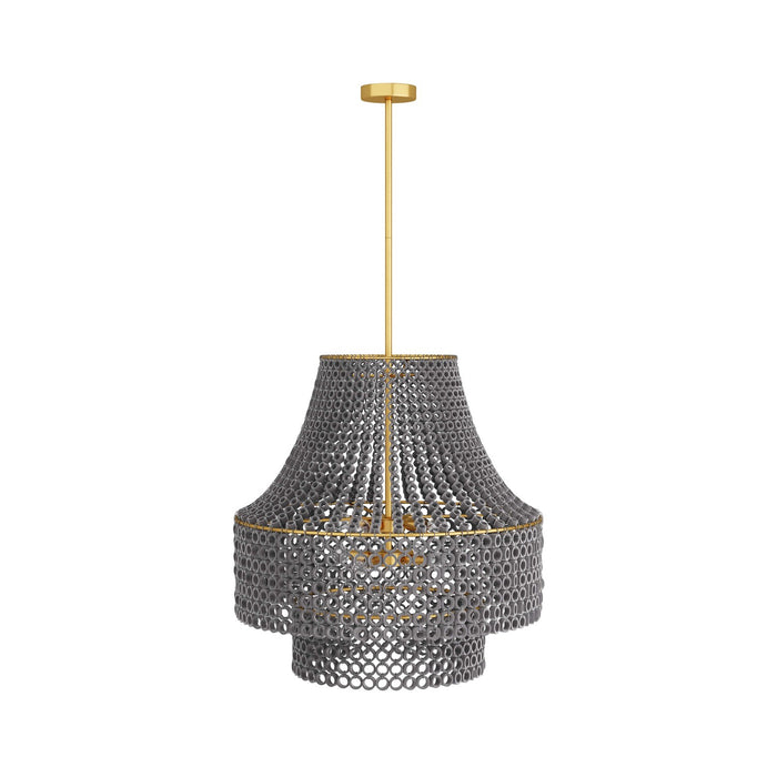 Arteriors DMS02 Eight Light Chandelier, Gray Wash