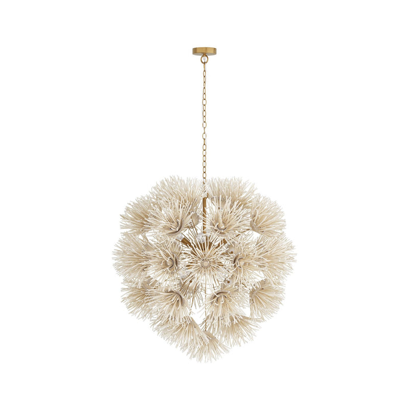 Arteriors DMS04 Eight Light Chandelier, Ivory