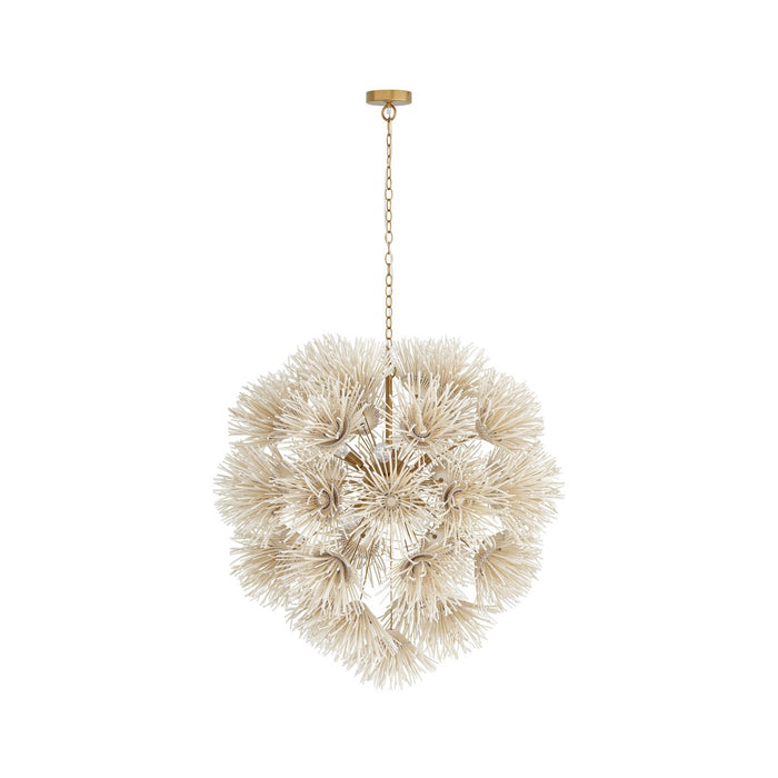 Arteriors DMS04 Eight Light Chandelier, Ivory