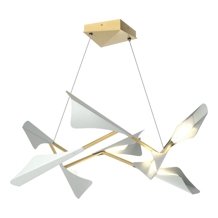 Hubbardton Forge 135007-LED-STND-86-82 LED Pendant, Modern Brass