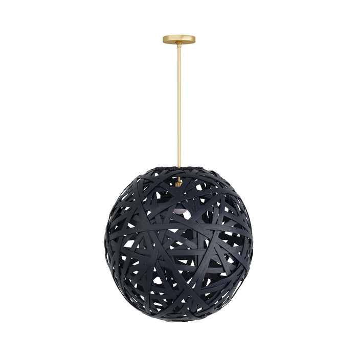 Arteriors DMS06 One Light Pendant, Black