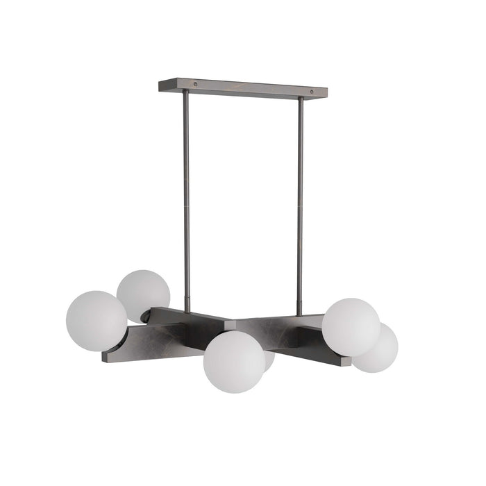 Arteriors DRC02 Six Light Chandelier, English Bronze