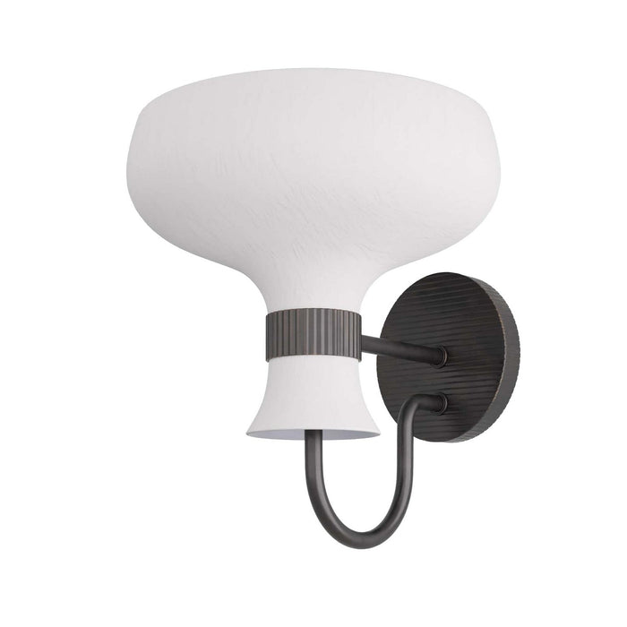 Arteriors DWC18 One Light Wall Sconce, White Gesso