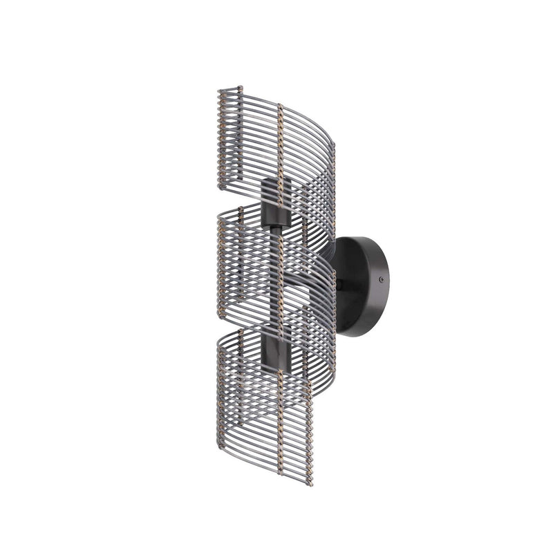Arteriors DWS02 Two Light Wall Sconce, Dark Gray Stained