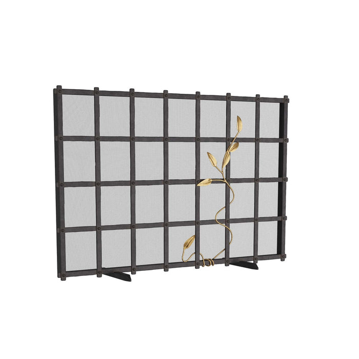 Arteriors GDAFI01 Fire Screen, Natural Iron