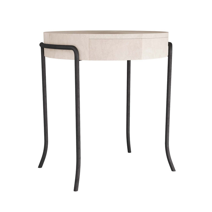 Arteriors GDFEI01 End Table, Ivory