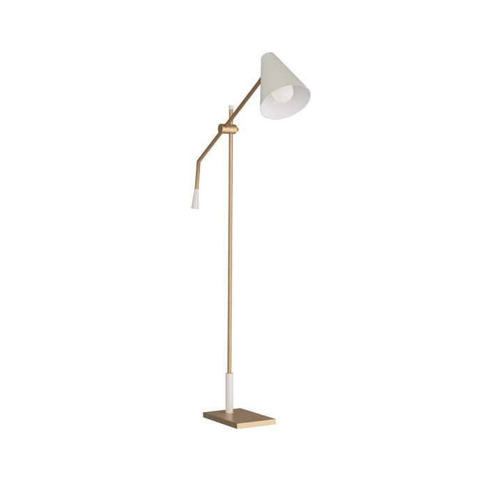 Arteriors PFC01 One Light Floor Lamp, Antique Brass