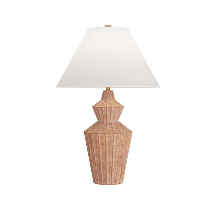 Arteriors PTS01-671 One Light Table Lamp, White Wash Terracotta