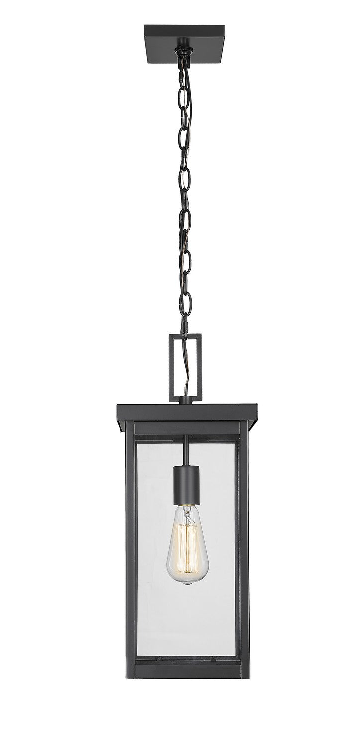 Millennium 42607-PBK One Light Outdoor Hanging Lantern, Powder Coated Black
