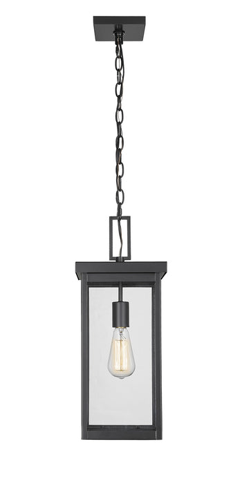 Millennium 42607-PBK One Light Outdoor Hanging Lantern, Powder Coated Black