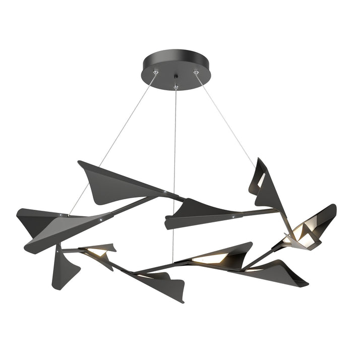 Hubbardton Forge 135008-LED-STND-10-10 LED Pendant, Black