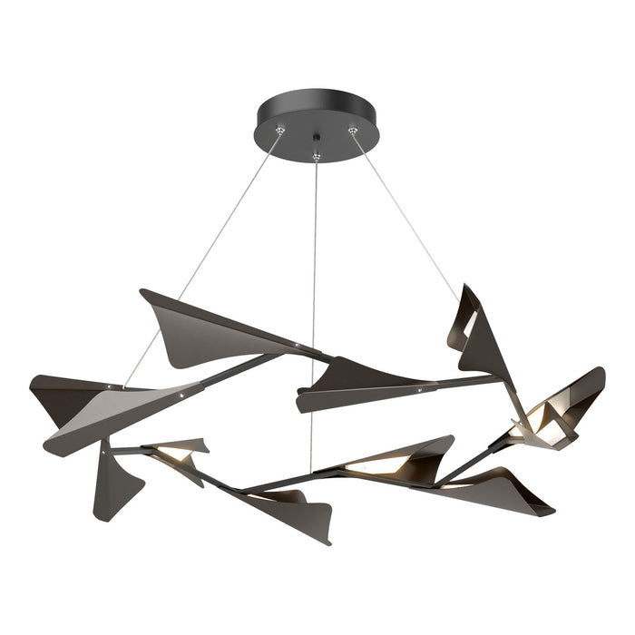 Hubbardton Forge 135008-LED-STND-10-14 LED Pendant, Black